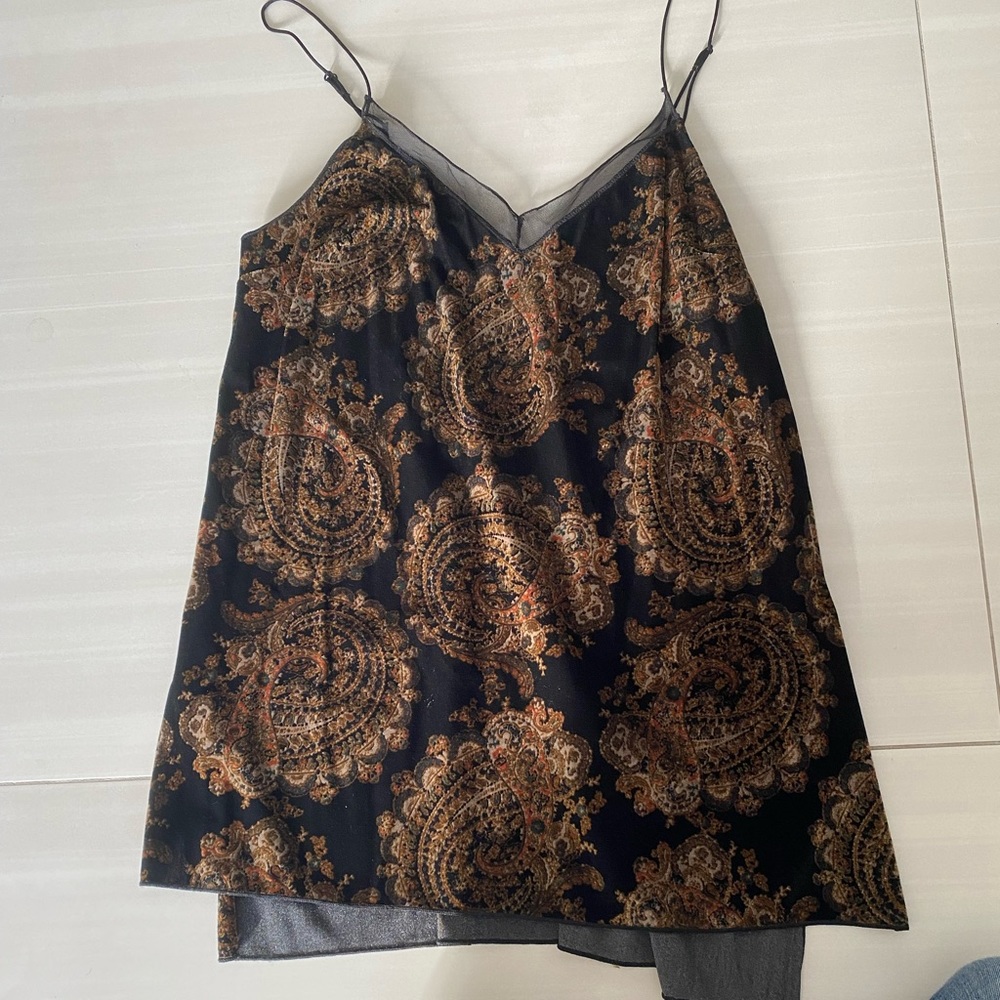 COPY - Free People Velvet Printed Tank